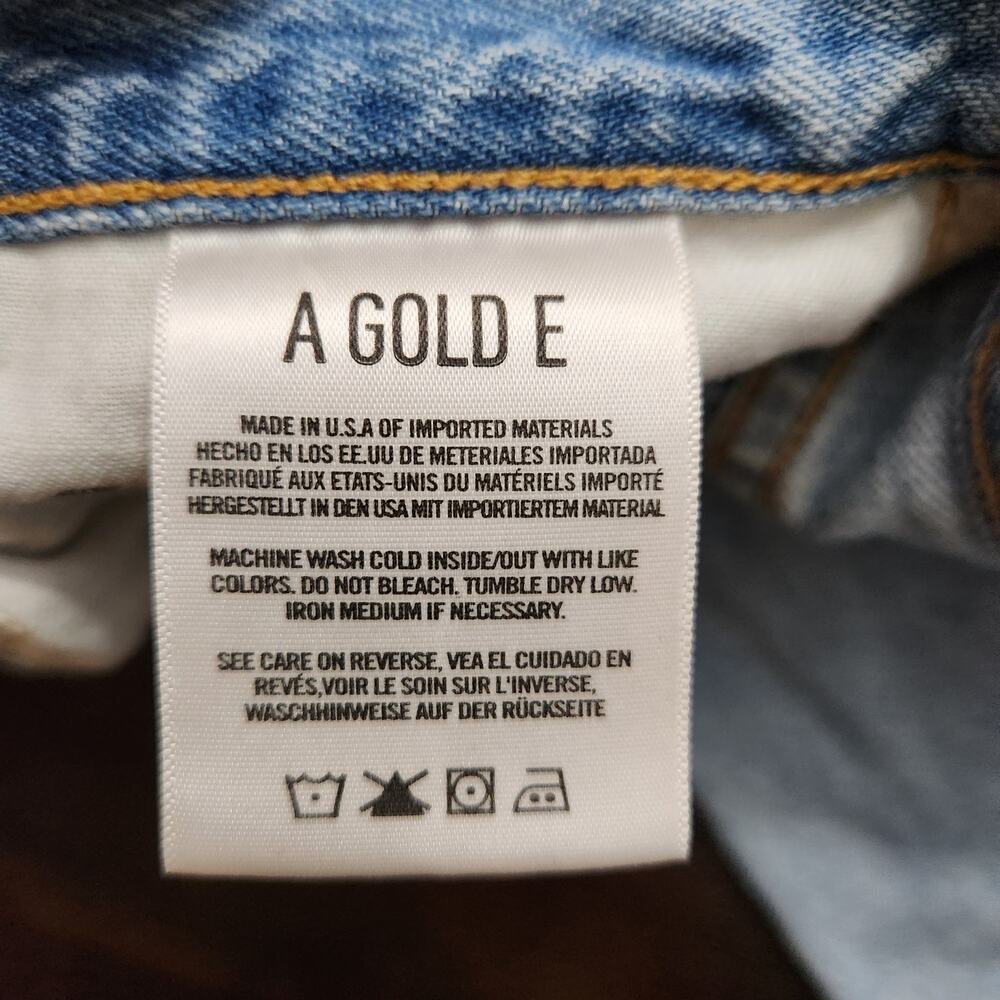 Agolde Riley Button Fly Jeans Size 24 - Picture 5 of 7